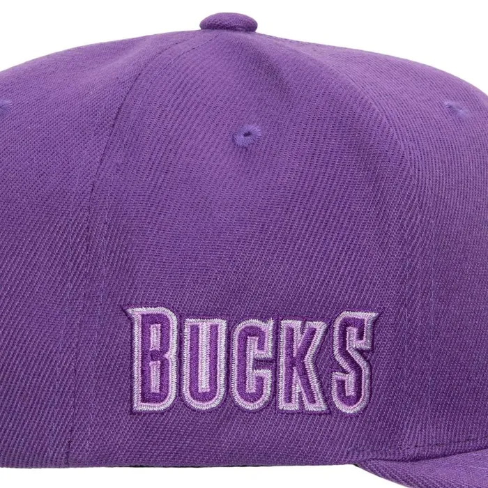 Mitchell and Ness Monochromatic Snapback HWC Milwaukee Bucks Men Hats and Headwear Mitchell and Ness Monochromatic Snapback HWC Milwaukee Bucks Men Hats and Headwear