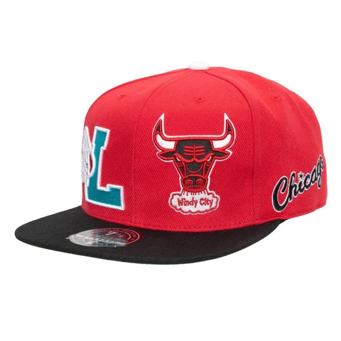 Mitchell and Ness My Towns Leaders Fitted Chicago Bulls Men Hats and Headwear Mitchell and Ness My Towns Leaders Fitted Chicago Bulls Men Hats and Headwear
