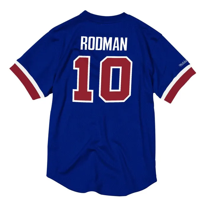 Mitchell and Ness Name And Number Mesh Top Detroit Pistons 198990 Dennis Rodman Men TShirts and Tops Mitchell and Ness Name And Number Mesh Top Detroit Pistons 198990 Dennis Rodman Men TShirts and Tops