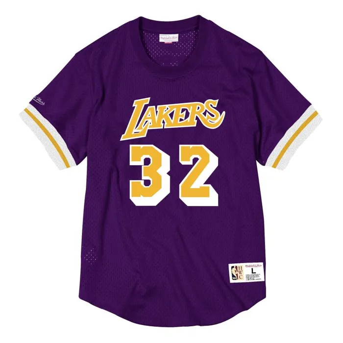 Mitchell and Ness Name And Number Mesh Top Los Angeles Lakers Magic Johnson Men TShirts and Tops Mitchell and Ness Name And Number Mesh Top Los Angeles Lakers Magic Johnson Men TShirts and Tops