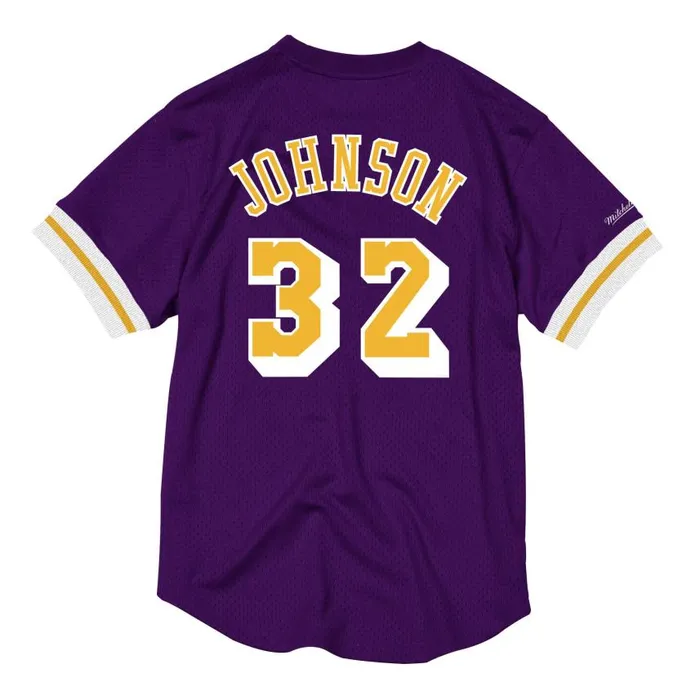 Mitchell and Ness Name And Number Mesh Top Los Angeles Lakers Magic Johnson Men TShirts and Tops Mitchell and Ness Name And Number Mesh Top Los Angeles Lakers Magic Johnson Men TShirts and Tops