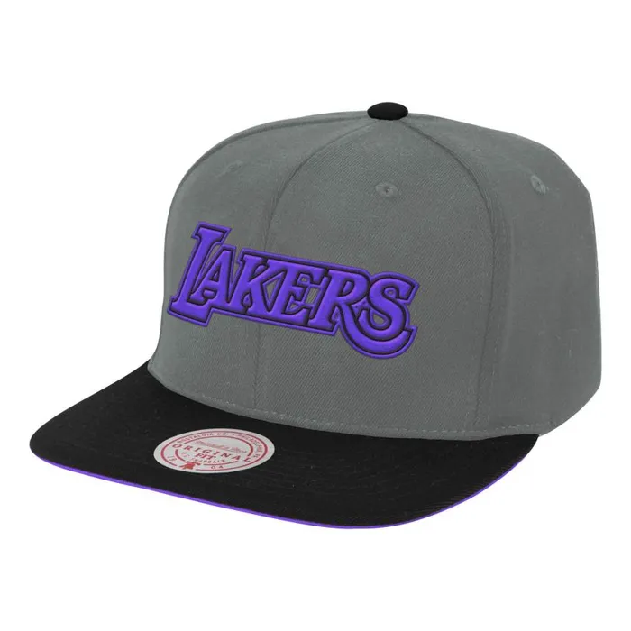 Mitchell and Ness Neon Lights Snapback Los Angeles Lakers Men Hats and Headwear Mitchell and Ness Neon Lights Snapback Los Angeles Lakers Men Hats and Headwear