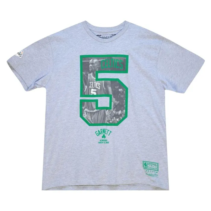 Mitchell and Ness Parquet 5 Tee Boston Celtics Kevin Garnett Men TShirts and Tops Mitchell and Ness Parquet 5 Tee Boston Celtics Kevin Garnett Men TShirts and Tops