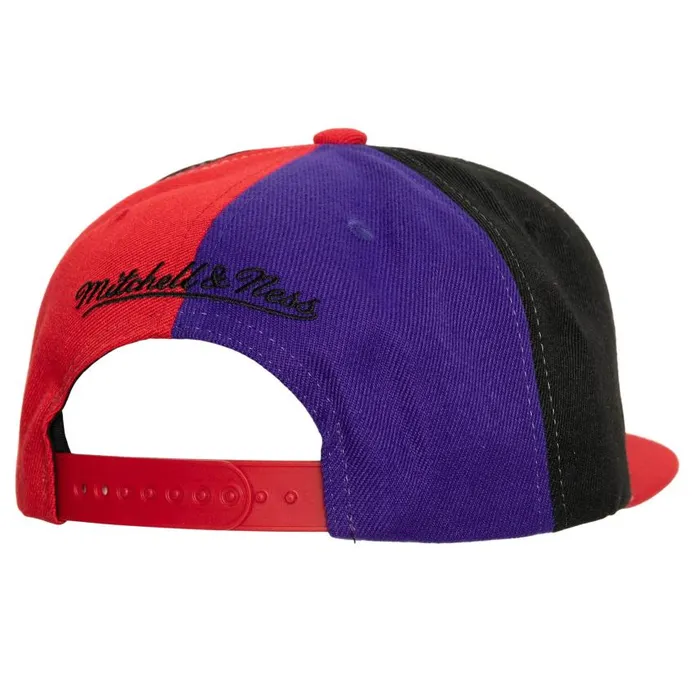 Mitchell and Ness Pinwheel Snapback HWC Toronto Raptors Men Hats and Headwear