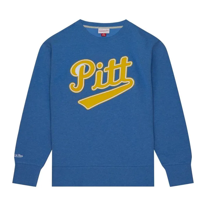 Mitchell and Ness Playoff Win 20 Crew Vintage University Of Pittsburgh Men Hoodies and Sweatshirts Mitchell and Ness Playoff Win 20 Crew Vintage University Of Pittsburgh Men Hoodies and Sweatshirts