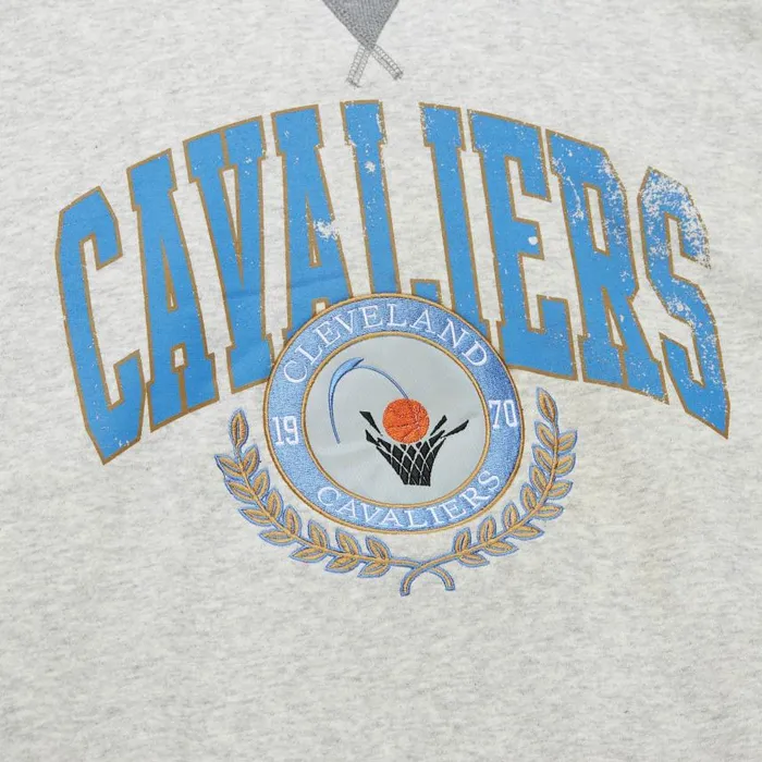 Mitchell and Ness Premium Fleece Crew Vintage Logo Cleveland Cavaliers Men Hoodies and Sweatshirts Mitchell and Ness Premium Fleece Crew Vintage Logo Cleveland Cavaliers Men Hoodies and Sweatshirts