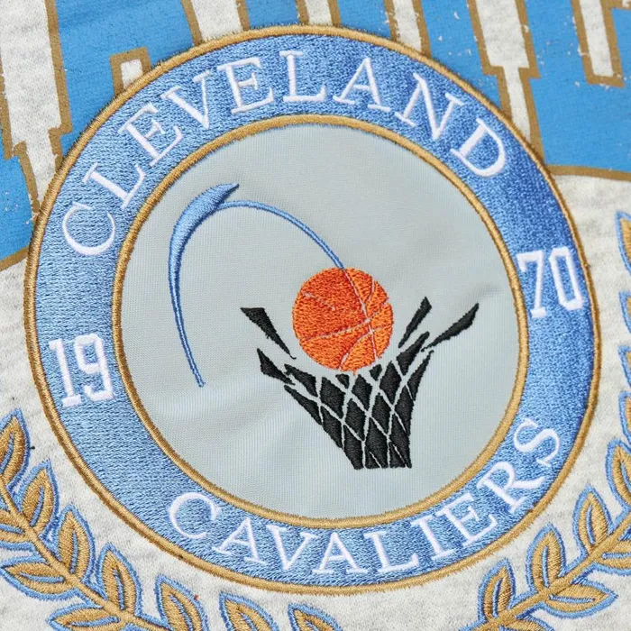 Mitchell and Ness Premium Fleece Crew Vintage Logo Cleveland Cavaliers Men Hoodies and Sweatshirts Mitchell and Ness Premium Fleece Crew Vintage Logo Cleveland Cavaliers Men Hoodies and Sweatshirts