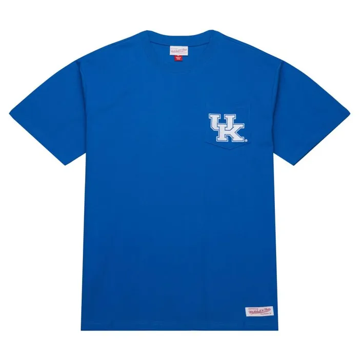 Mitchell and Ness Premium Pocket Tee University Of Kentucky Men TShirts and Tops Mitchell and Ness Premium Pocket Tee University Of Kentucky Men TShirts and Tops