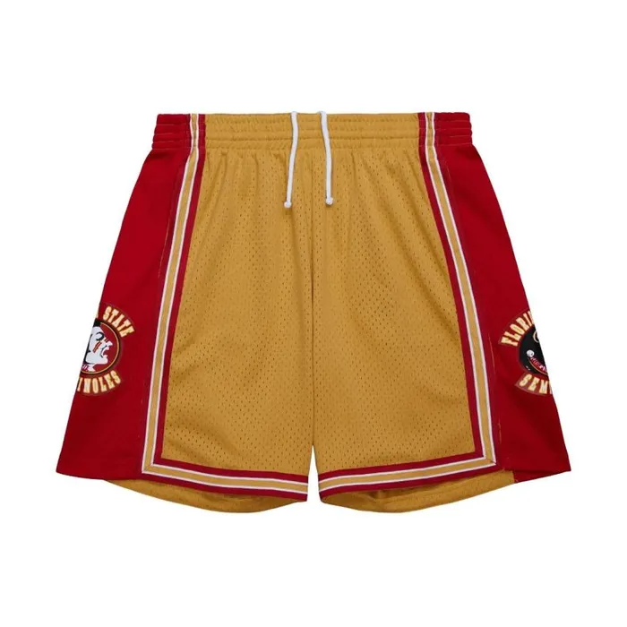 Mitchell and Ness Replica Florida State University Gold 199293 Shorts Men Shorts Mitchell and Ness Replica Florida State University Gold 199293 Shorts Men Shorts