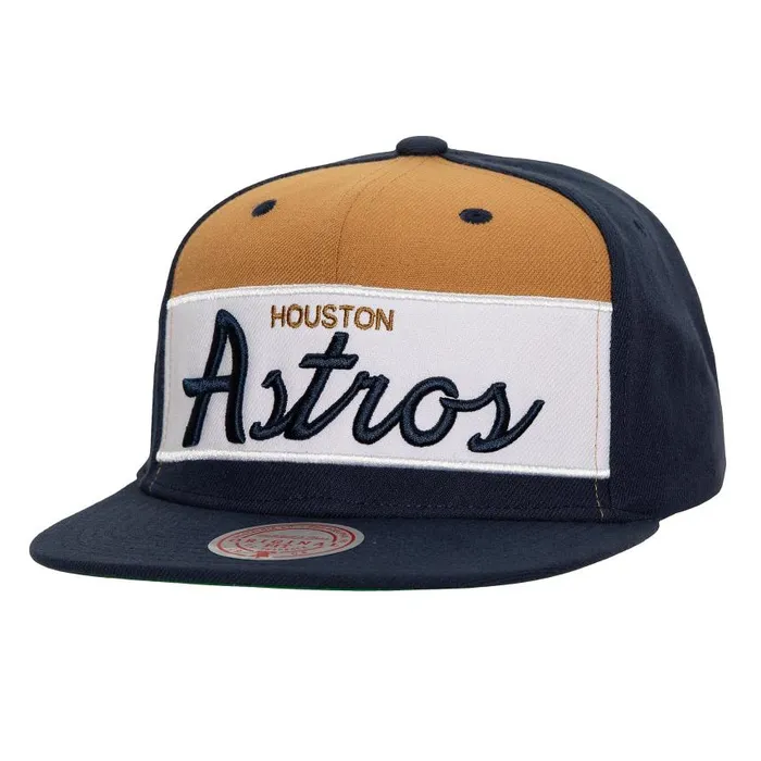 Mitchell and Ness Retro Sport Snapback Coop Houston Astros Men Hats and Headwear Mitchell and Ness Retro Sport Snapback Coop Houston Astros Men Hats and Headwear