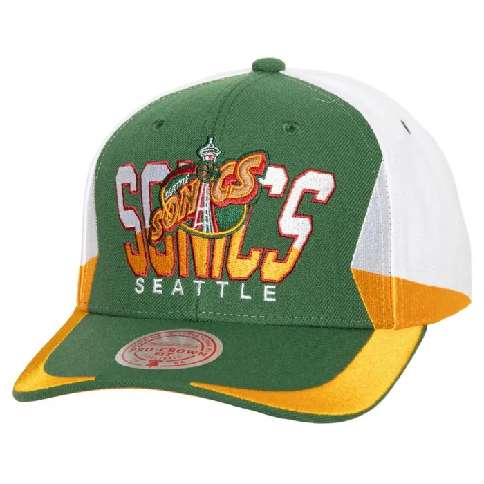 Mitchell and Ness Retrodome Pro Snapback HWC Seattle Supersonics Men Hats and Headwear Mitchell and Ness Retrodome Pro Snapback HWC Seattle Supersonics Men Hats and Headwear