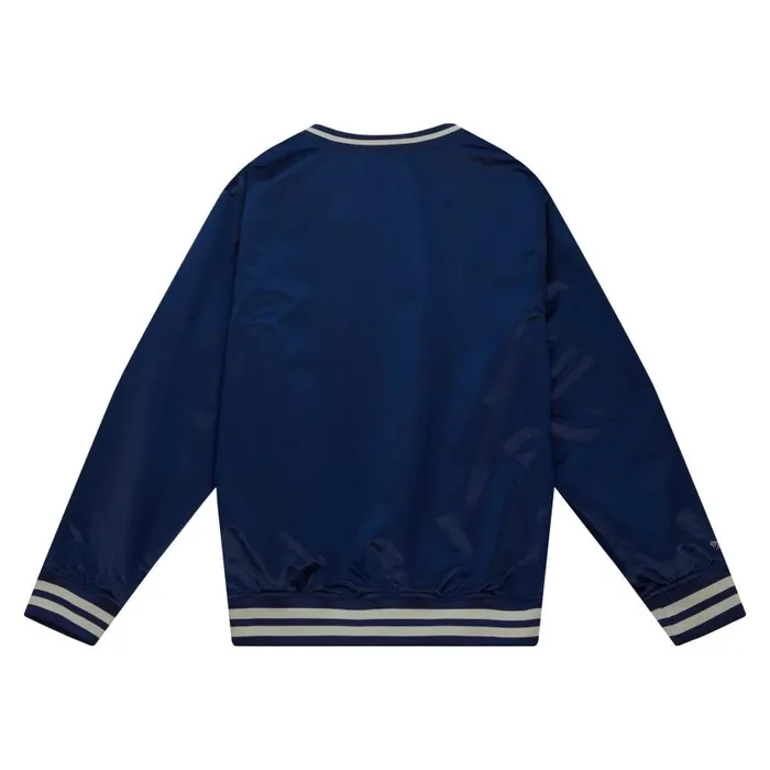 Mitchell and Ness Sideline Pullover Satin Jacket Georgetown University Men Jackets and Outerwear Mitchell and Ness Sideline Pullover Satin Jacket Georgetown University Men Jackets and Outerwear