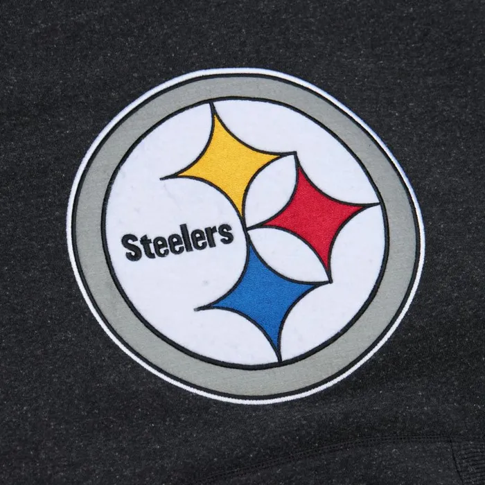 Mitchell and Ness Snow Washed Fleece Hoodie Pittsburgh Steelers Men Hoodies and Sweatshirts Mitchell and Ness Snow Washed Fleece Hoodie Pittsburgh Steelers Men Hoodies and Sweatshirts