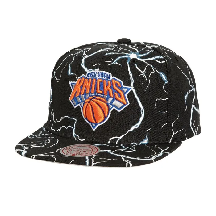 Mitchell and Ness Storm Season Snapback New York Knicks Men Hats and Headwear Mitchell and Ness Storm Season Snapback New York Knicks Men Hats and Headwear