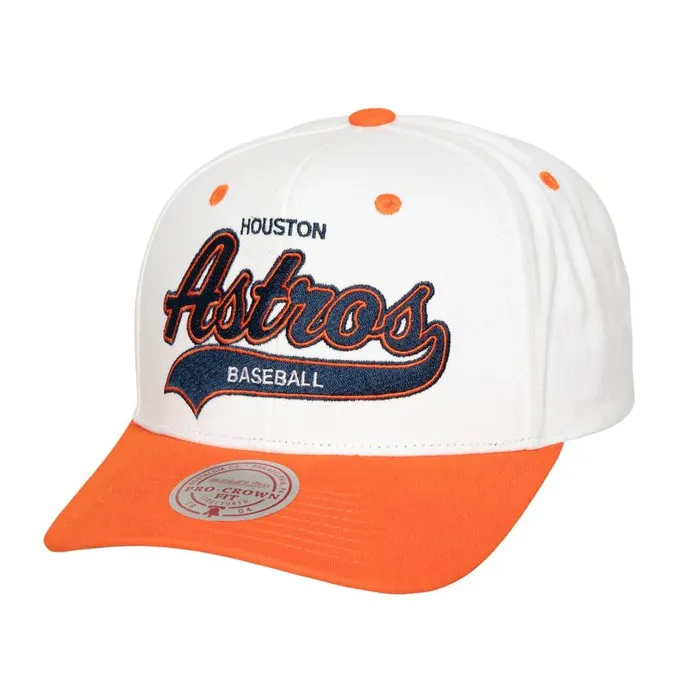 Mitchell and Ness Tail Sweep Pro Snapback Coop Houston Astros Men Hats and Headwear Mitchell and Ness Tail Sweep Pro Snapback Coop Houston Astros Men Hats and Headwear