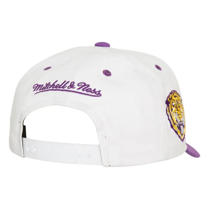 Mitchell and Ness Tail Sweep Pro Snapback V Louisiana State University Men Hats and Headwear Mitchell and Ness Tail Sweep Pro Snapback V Louisiana State University Men Hats and Headwear