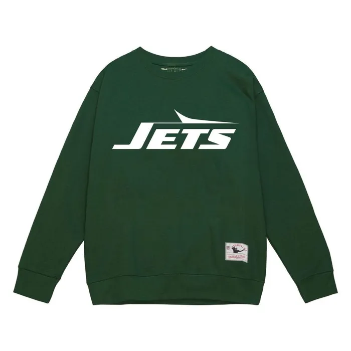 Mitchell and Ness Team Basic 2 Crew New York Jets Men Hoodies and Sweatshirts Mitchell and Ness Team Basic 2 Crew New York Jets Men Hoodies and Sweatshirts