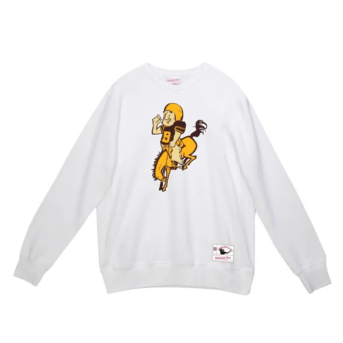 Mitchell and Ness Team Basic 3 Crew Denver Broncos Men Hoodies and Sweatshirts Mitchell and Ness Team Basic 3 Crew Denver Broncos Men Hoodies and Sweatshirts