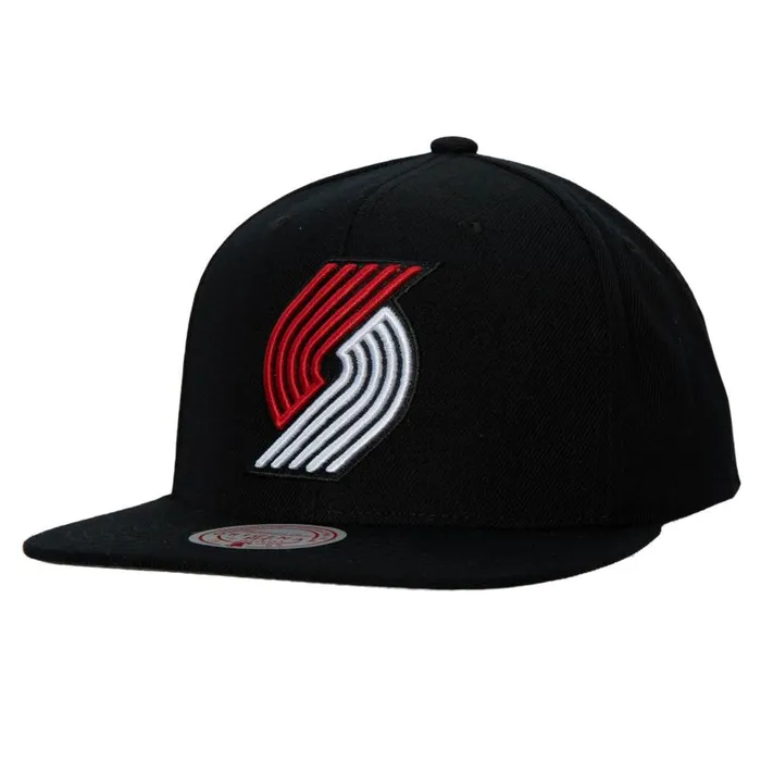 Mitchell and Ness Team Ground 20 Snapback Portland Trail Blazers Men Hats and Headwear Mitchell and Ness Team Ground 20 Snapback Portland Trail Blazers Men Hats and Headwear