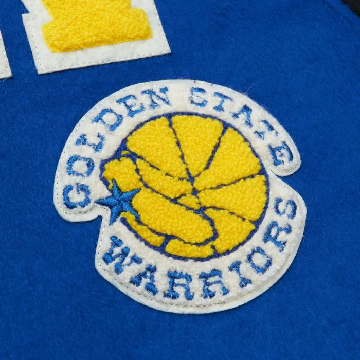 Mitchell and Ness Team Legacy Varsity Jacket Golden State Warriors Men Jackets and Outerwear Mitchell and Ness Team Legacy Varsity Jacket Golden State Warriors Men Jackets and Outerwear