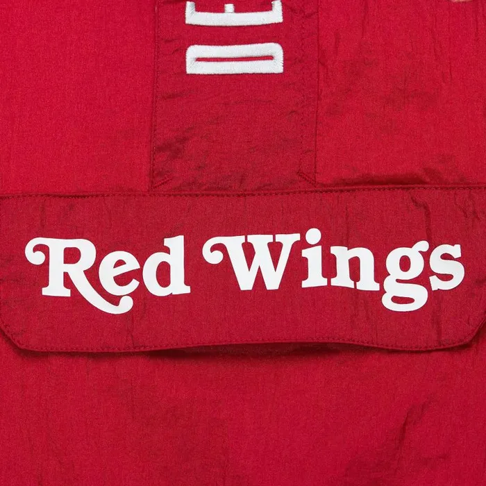 Mitchell and Ness Team OG 20 Anorak Windbreaker Current Logo Detroit Red Wings Men Jackets and Outerwear Mitchell and Ness Team OG 20 Anorak Windbreaker Current Logo Detroit Red Wings Men Jackets and Outerwear
