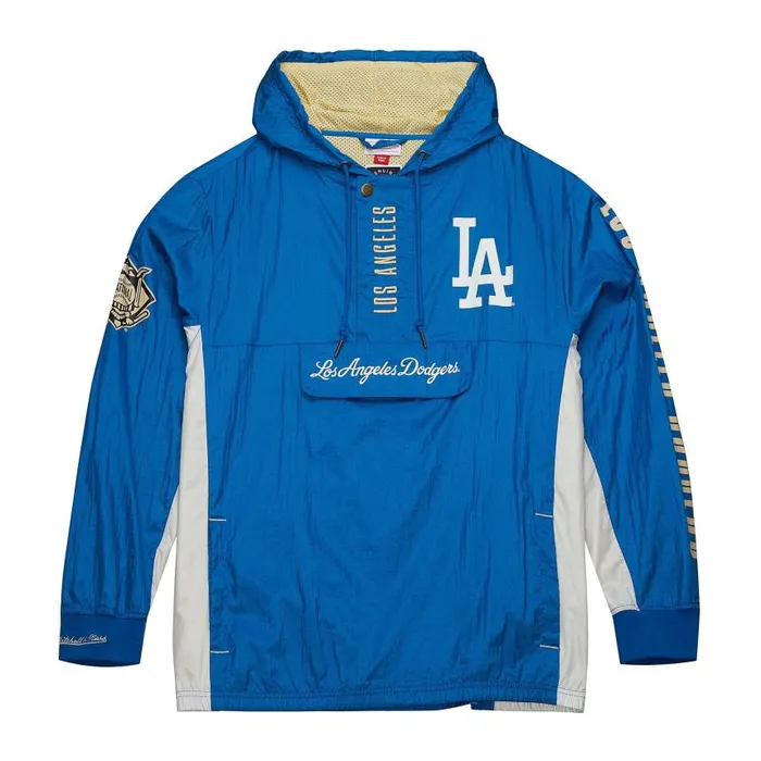 Mitchell and Ness Team OG 20 Anorak Windbreaker Current Logo Los Angeles Dodgers Men Jackets and Outerwear Mitchell and Ness Team OG 20 Anorak Windbreaker Current Logo Los Angeles Dodgers Men Jackets and Outerwear