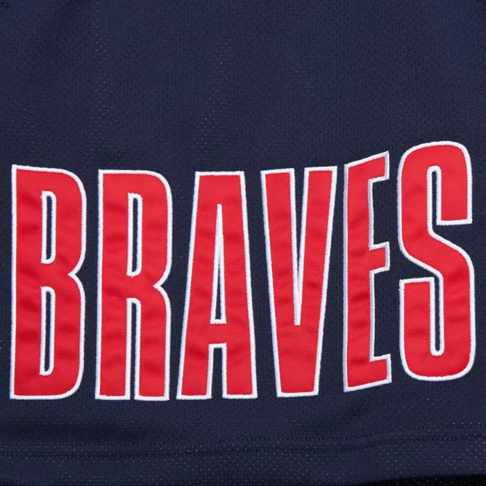 Mitchell and Ness Team OG 20 Fashion Shorts 7034 Current Logo Atlanta Braves Men Shorts Mitchell and Ness Team OG 20 Fashion Shorts 7034 Current Logo Atlanta Braves Men Shorts