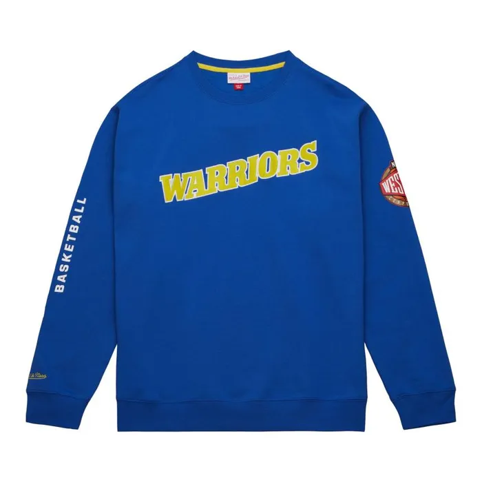 Mitchell and Ness There And Back Fleece Crew Golden State Warriors Men Hoodies and Sweatshirts Mitchell and Ness There And Back Fleece Crew Golden State Warriors Men Hoodies and Sweatshirts