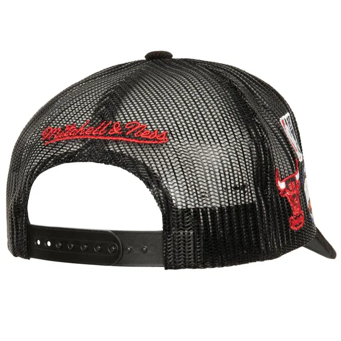 Mitchell and Ness Times Up Trucker HWC Chicago Bulls Men Hats and Headwear Mitchell and Ness Times Up Trucker HWC Chicago Bulls Men Hats and Headwear