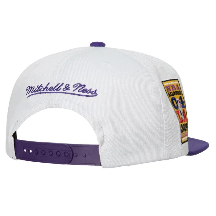 Mitchell and Ness Toss Up Snapback Los Angeles Lakers Men Hats and Headwear