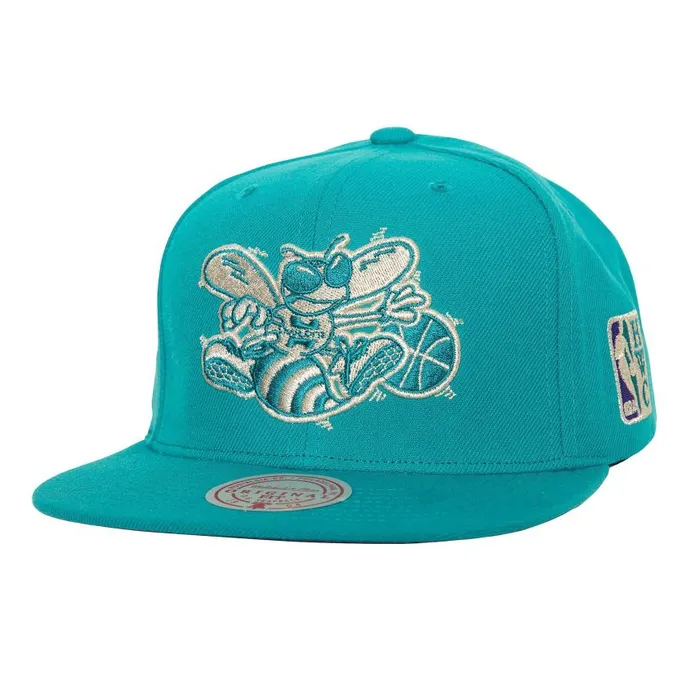 Mitchell and Ness Watch Me Shine Snapback HWC Charlotte Hornets Men Hats and Headwear Mitchell and Ness Watch Me Shine Snapback HWC Charlotte Hornets Men Hats and Headwear