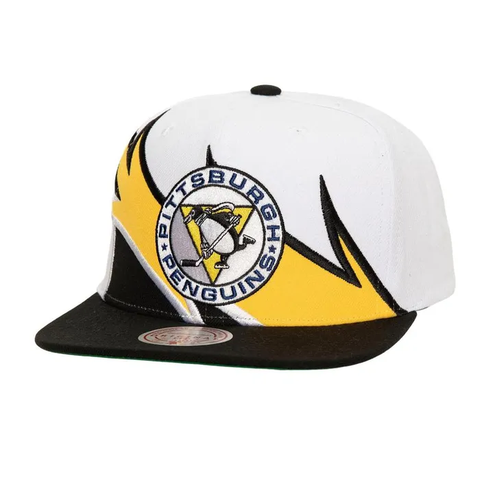 Mitchell and Ness Waverunner Snapback Vntg Pittsburgh Penguins Men Hats and Headwear Mitchell and Ness Waverunner Snapback Vntg Pittsburgh Penguins Men Hats and Headwear