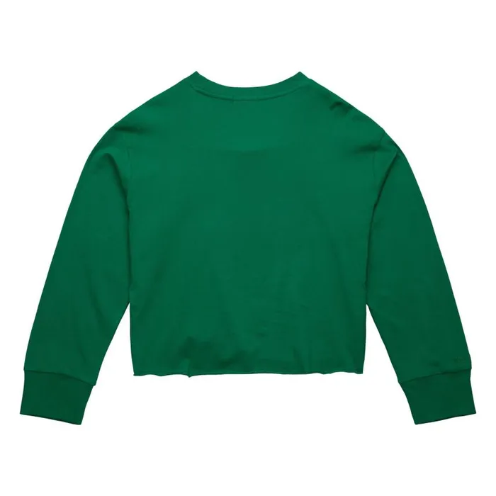 Mitchell and Ness Women039s Embroidered Crop Crew Philadelphia Eagles Women Hoodies and Sweatshirts Mitchell and Ness Women039s Embroidered Crop Crew Philadelphia Eagles Women Hoodies and Sweatshirts