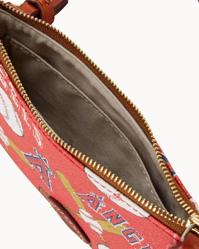 MLB Angels Top Zip Crossbody Angels Women Dooney and Bourke Crossbodies MLB Angels Top Zip Crossbody Angels Women Dooney and Bourke Crossbodies