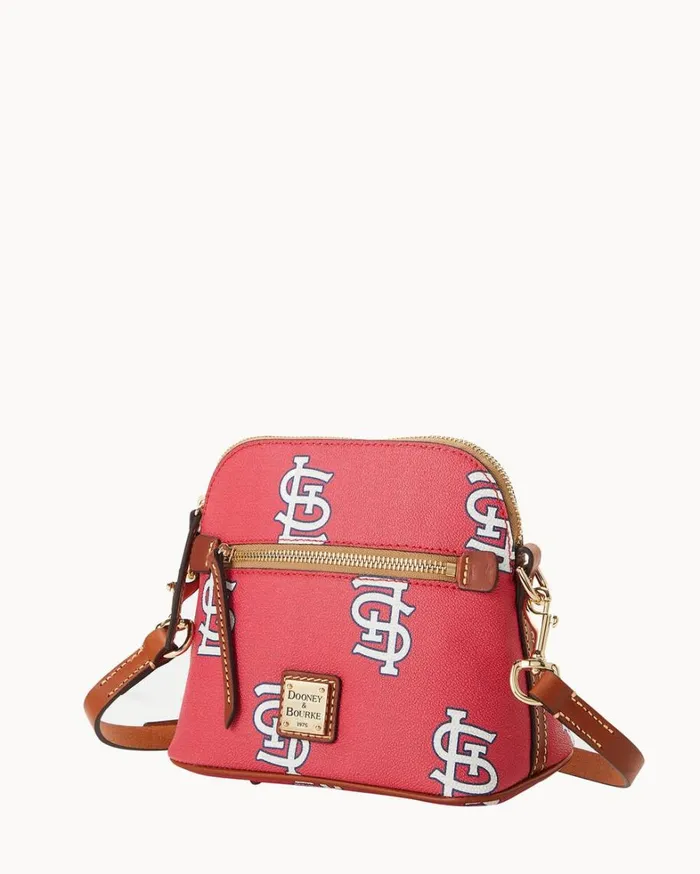 MLB Cardinals Domed Crossbody Cardinals Women Dooney and Bourke Crossbodies MLB Cardinals Domed Crossbody Cardinals Women Dooney and Bourke Crossbodies