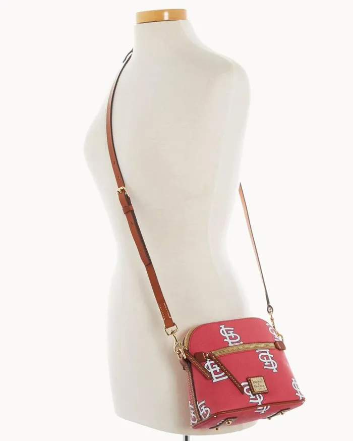 MLB Cardinals Domed Crossbody Cardinals Women Dooney and Bourke Crossbodies MLB Cardinals Domed Crossbody Cardinals Women Dooney and Bourke Crossbodies