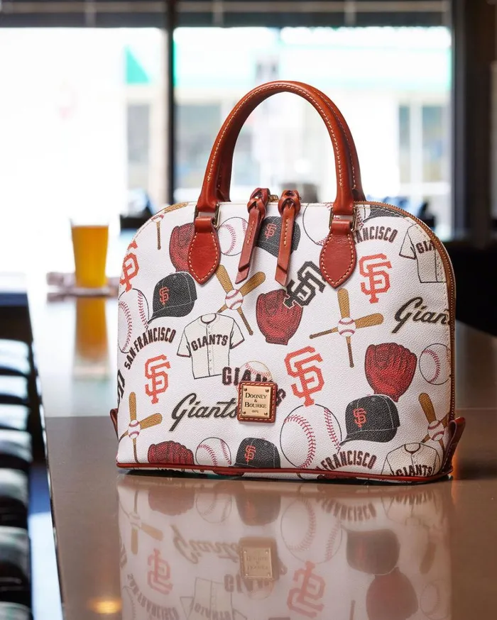 MLB Giants Zip Zip Satchel Giants Women Dooney and Bourke Satchels MLB Giants Zip Zip Satchel Giants Women Dooney and Bourke Satchels