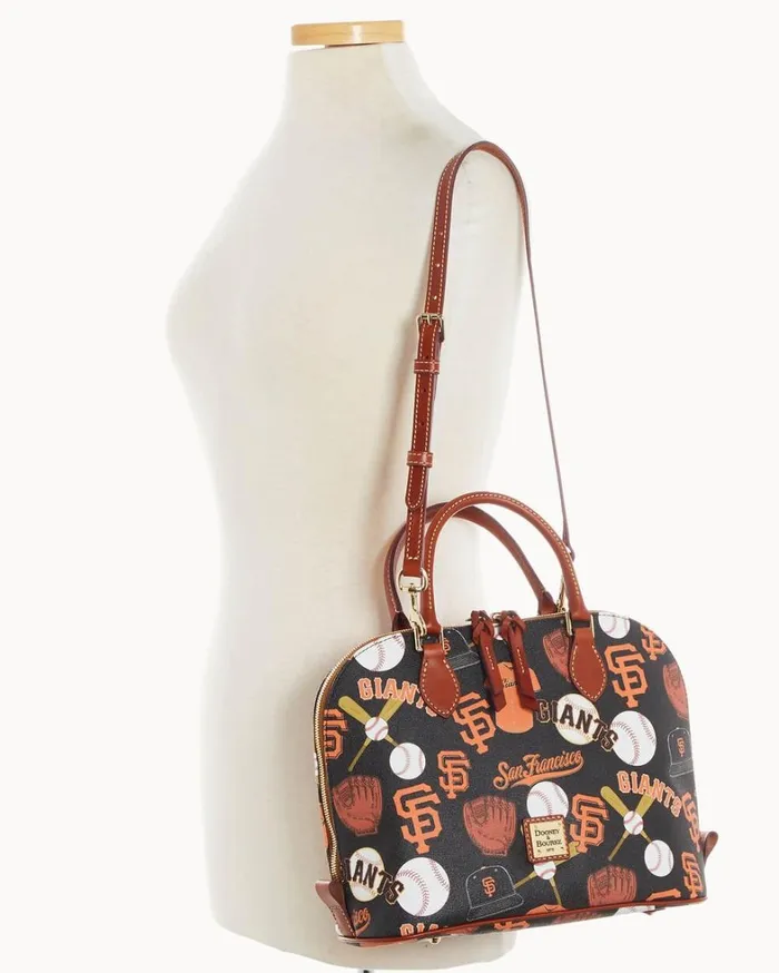 MLB Giants Zip Zip Satchel Giants Women Dooney and Bourke Satchels MLB Giants Zip Zip Satchel Giants Women Dooney and Bourke Satchels