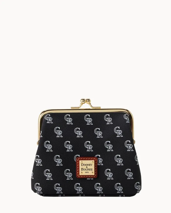 MLB Rockies Large Framed Purse Rockies Women Dooney and Bourke Wallets