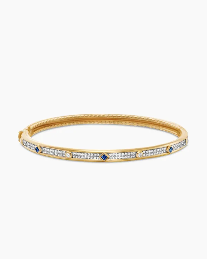 Modern Renaissance Bangle Bracelet In 18K Yellow Gold With Full Pav 45mm Women David Yurman Bangle Modern Renaissance Bangle Bracelet In 18K Yellow Gold With Full Pav 45mm Women David Yurman Bangle