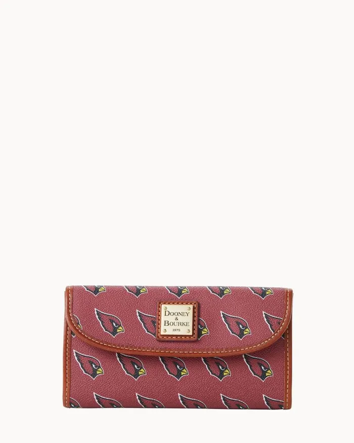 NFL AZ Cardinals Continental Clutch Cardinals Women Dooney and Bourke Wallets NFL AZ Cardinals Continental Clutch Cardinals Women Dooney and Bourke Wallets