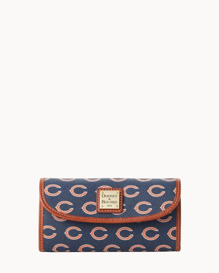 NFL Bears Continental Clutch Bears Women Dooney and Bourke Wallets