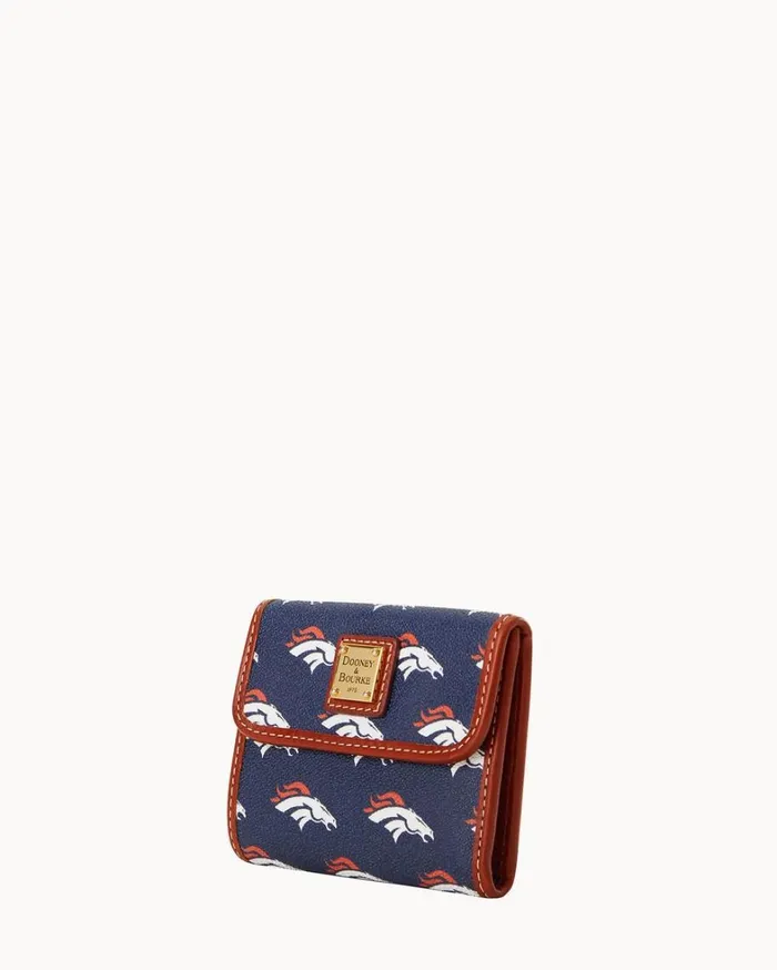 NFL Broncos Flap Credit Card Wallet Broncos Women Dooney and Bourke Wallets NFL Broncos Flap Credit Card Wallet Broncos Women Dooney and Bourke Wallets