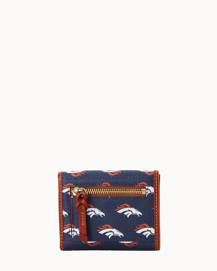 NFL Broncos Flap Credit Card Wallet Broncos Women Dooney and Bourke Wallets NFL Broncos Flap Credit Card Wallet Broncos Women Dooney and Bourke Wallets