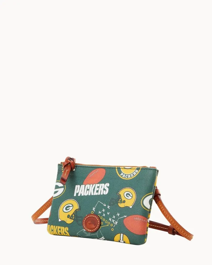 NFL Packers Top Zip Crossbody Packers Women Dooney and Bourke Crossbodies NFL Packers Top Zip Crossbody Packers Women Dooney and Bourke Crossbodies