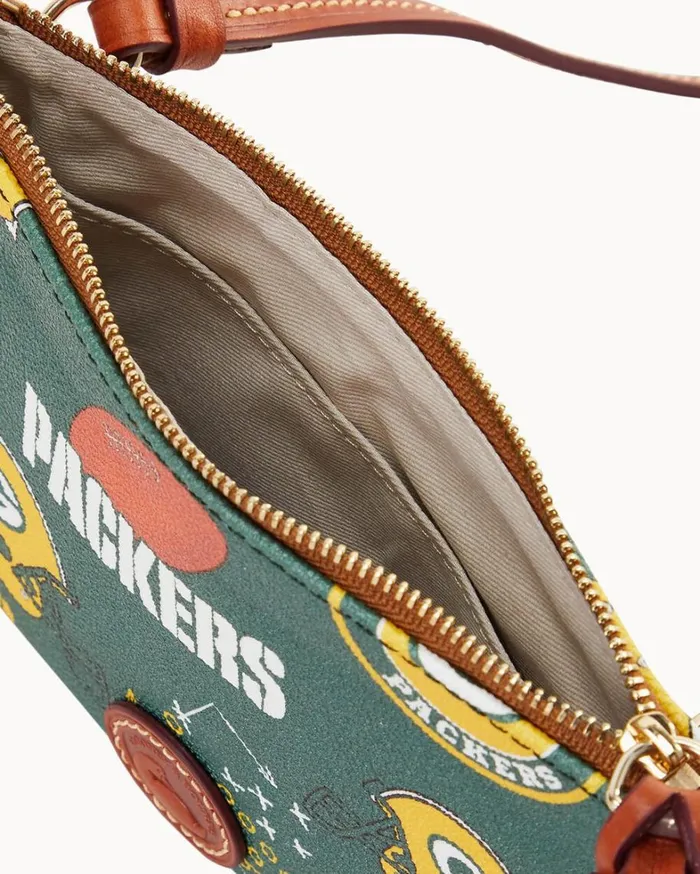 NFL Packers Top Zip Crossbody Packers Women Dooney and Bourke Crossbodies NFL Packers Top Zip Crossbody Packers Women Dooney and Bourke Crossbodies