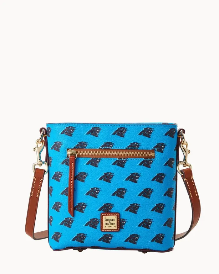 NFL Panthers Small Zip Crossbody Panthers Women Dooney and Bourke Crossbodies NFL Panthers Small Zip Crossbody Panthers Women Dooney and Bourke Crossbodies