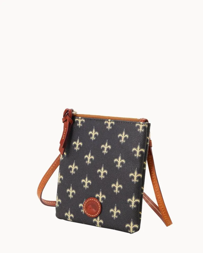 NFL Saints Small North South Top Zip Crossbody Saints Women Dooney and Bourke Crossbodies NFL Saints Small North South Top Zip Crossbody Saints Women Dooney and Bourke Crossbodies
