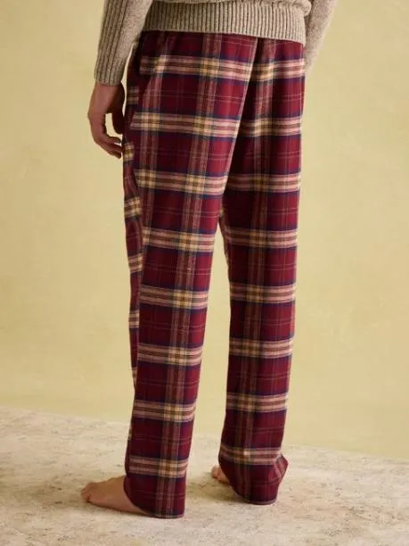 Nightwear Men Joules Red Checked Pyjama Bottoms