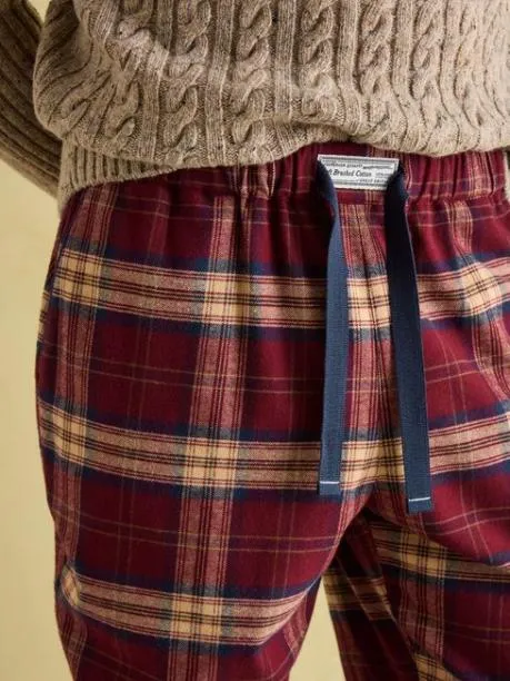 Nightwear Men Joules Red Checked Pyjama Bottoms